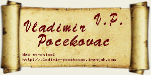 Vladimir Počekovac vizit kartica